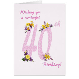 40.ª flor de cumpleaños
