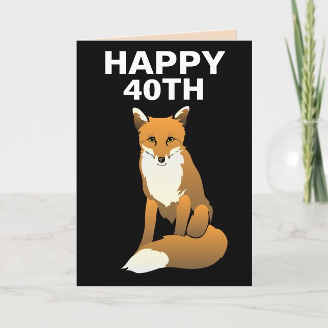 40.ª FOX FOXY FELIZ TARJETAS DE CUMPLEAÑOS (Anverso)