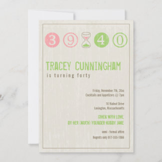 40.ª Invitación a cumpleaños - Personalizar