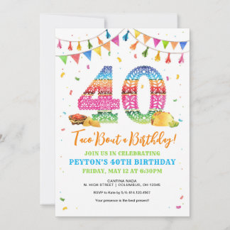 40.ª Invitación a la Fiesta de Cumpleaños