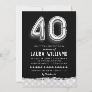 40.ª invitación a la fiesta de cumpleaños