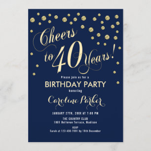 40.ª invitación a la fiesta de cumpleaños - Armada