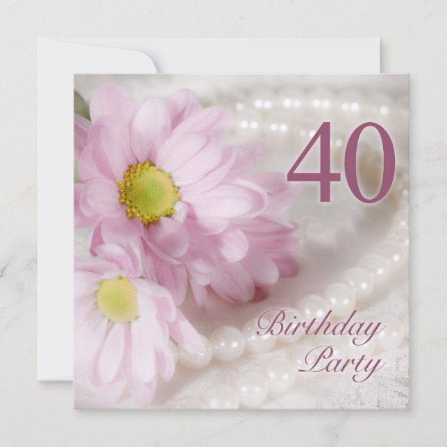 40.ª invitación a la fiesta de cumpleaños con mari (Anverso)