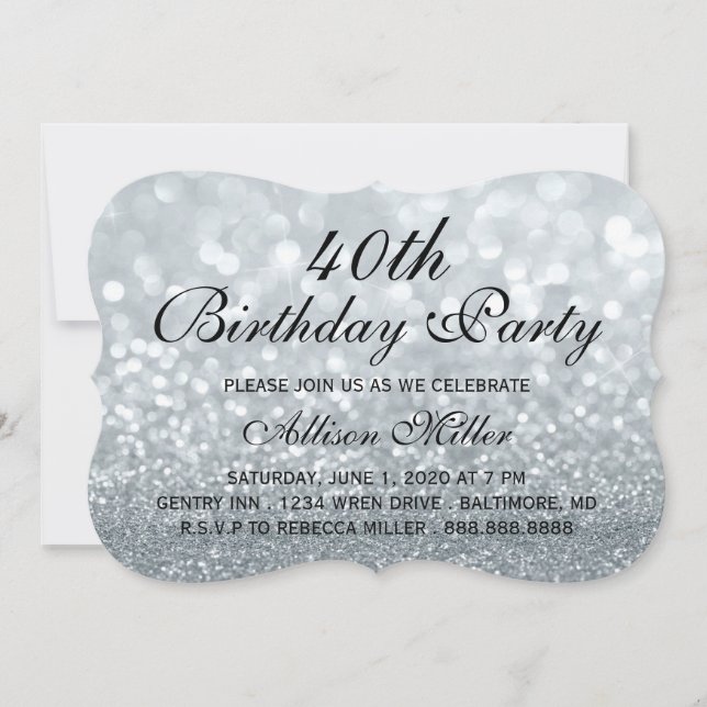 40.ª invitación a la fiesta de cumpleaños de Glam, (Anverso)
