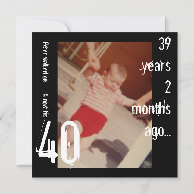 40.ª invitación de cumpleaños (Anverso)