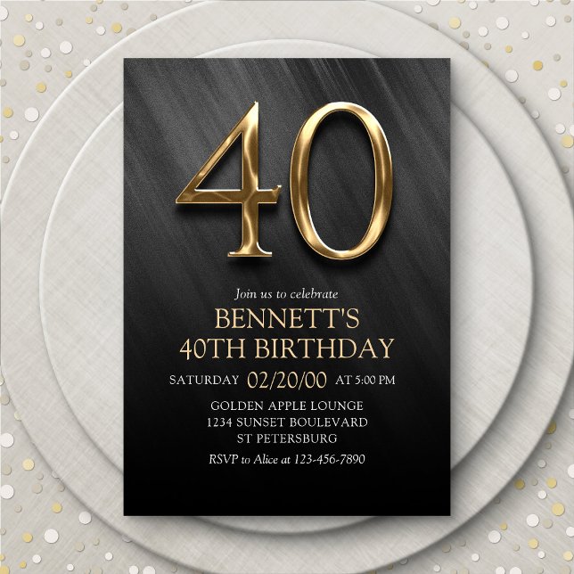 40.ª invitación de cumpleaños (Subido por el creador)