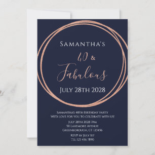 40.ª invitación de cumpleaños a la Marina de Oro R