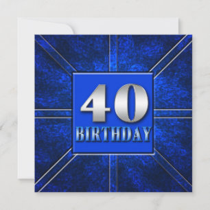 40.ª INVITACIÓN DE PARTIDO DE CUMPLEAÑOS - AZUL/PL