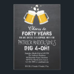 40.ª invitación por cumpleaños / Cerveza 40 cumple<br><div class="desc">Apple.Paperie@gmail.com</div>