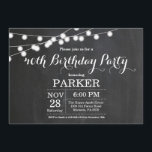40.ª tabla de invitaciones por cumpleaños<br><div class="desc">40.ª invitación de cumpleaños con fondo de tablero de anuncios con luces de cadena. 13.º 15.º 16.º 18.º 21.30.40.50.60.70.80.90.100,  Cualquier edad. Para una mayor personalización,  haga clic en el botón "Personalizar" y utilice nuestra herramienta de diseño para modificar esta plantilla.</div>