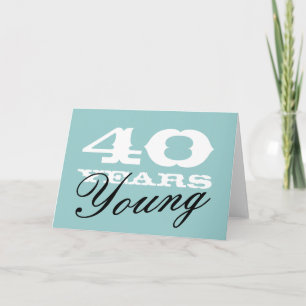 40.ª tarjeta de cumpleaños para hombres y mujeres
