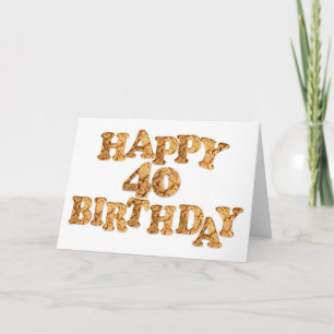 40.ª tarjeta de cumpleaños para un amante de las g