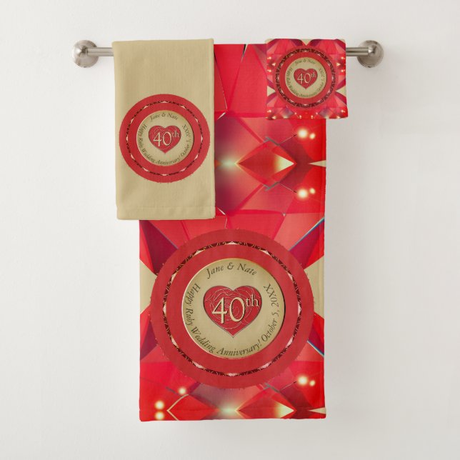 40.ª toalla de aniversario de Ruby (In situ)