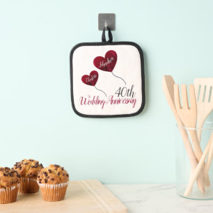 40.º Aniversario del Boda de Ruby Holders