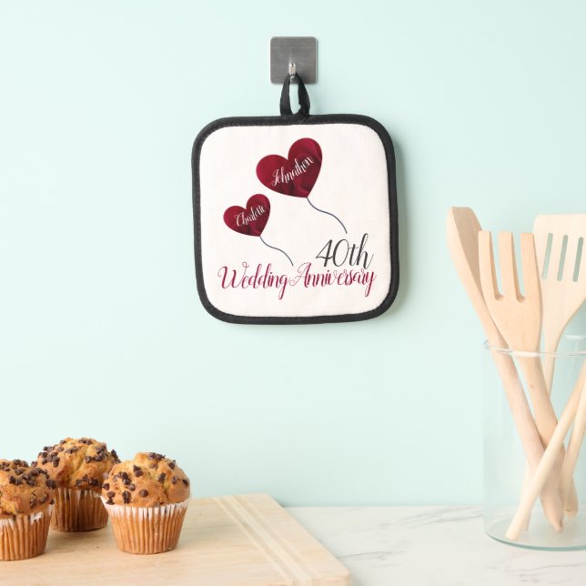 40.º Aniversario del Boda de Ruby Holders (Insitu (colgante))