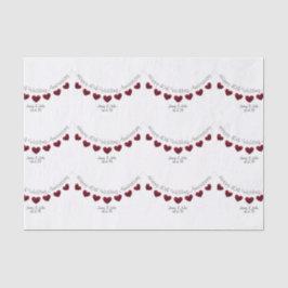 40.º Aniversario del Boda de Ruby papel personaliz