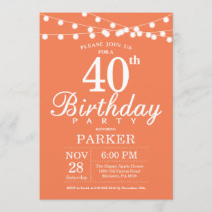 40.º Coral de Invitación de Cumpleaños
