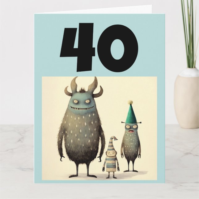 40.º CUADRO DE CUMPLEAÑOS TARJETA DE RECIBIMIENTO (Anverso)