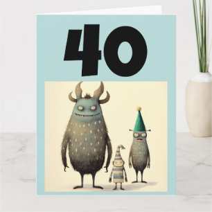 40.º CUADRO DE CUMPLEAÑOS TARJETA DE RECIBIMIENTO