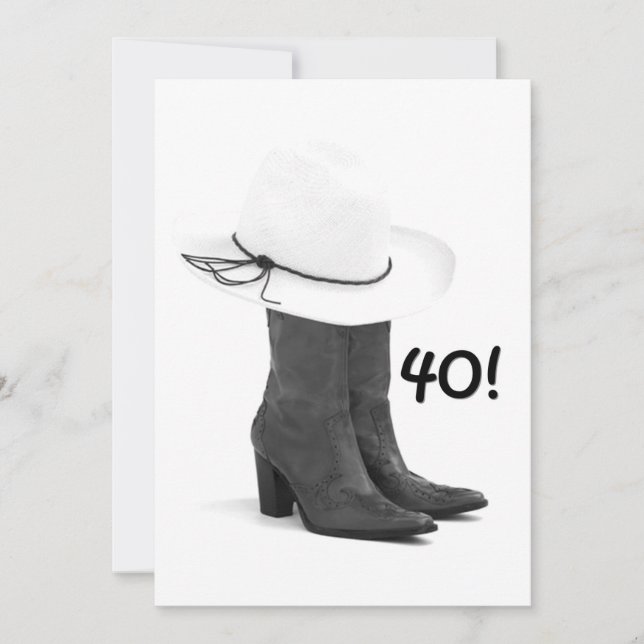 40.º CUMPLEAÑOS INVITACIÓN OCCIDENTAL (Anverso)