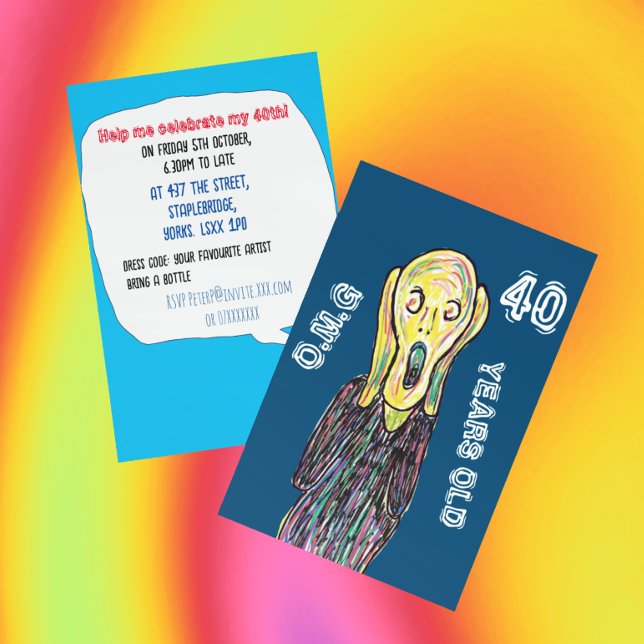 40.º fiesta de cumpleaños invitación 40 años (Subido por el creador)