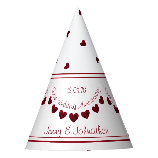 40.º gorra del Aniversario del Boda de Ruby (Anverso)