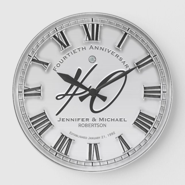 40.º gran reloj de aniversario de Boda de plata (Anverso)