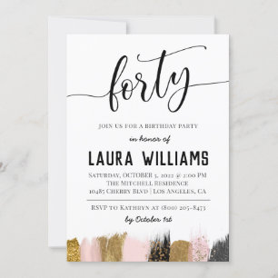 40.º guión Invitación al cumpleaños