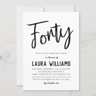 40.º guión Invitación al cumpleaños de palabra