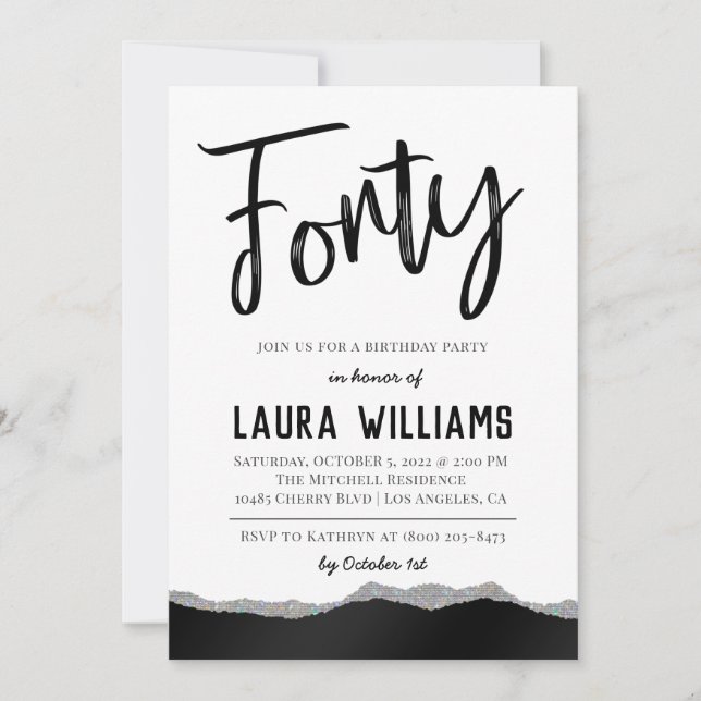 40.º guión Invitación al cumpleaños de palabra (Anverso)