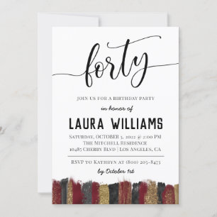 40.º guión Invitación al cumpleaños de palabra