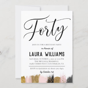 40.º guión Invitación al cumpleaños de palabra
