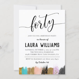 40.º guión Invitación al cumpleaños de palabra