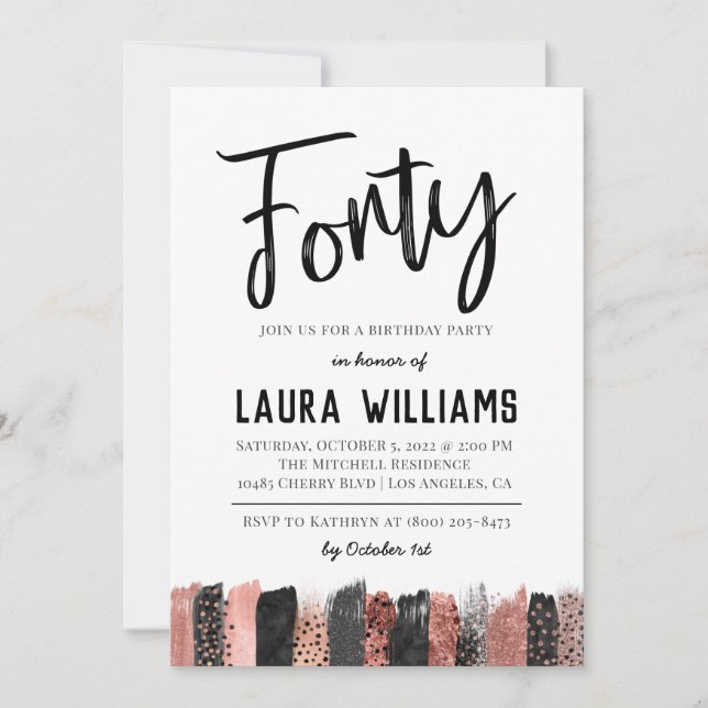 40.º guión Invitación al cumpleaños de palabra (Anverso)