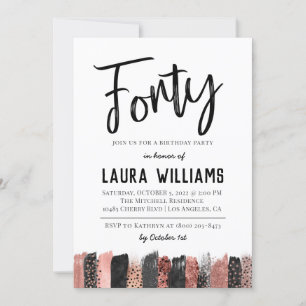 40.º guión Invitación al cumpleaños de palabra