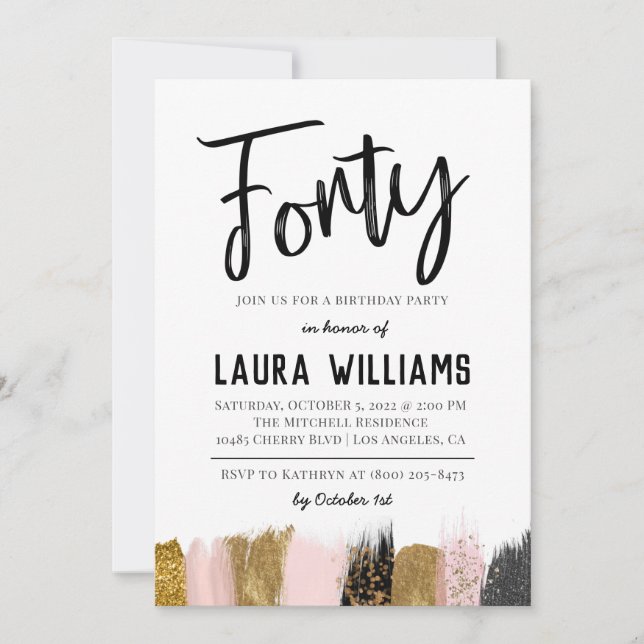 40.º guión Invitación al cumpleaños de palabra (Anverso)