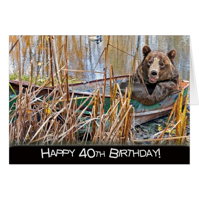 40.º oso de cumpleaños en barco (Anverso (Horizontal))