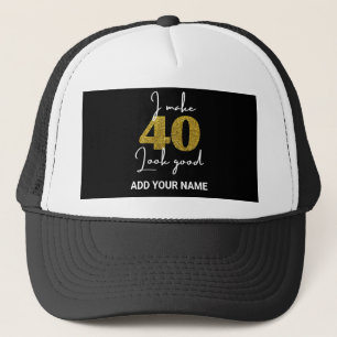 40.º sombrero camionero de cumpleaños