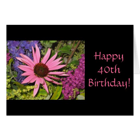 40.a tarjeta de cumpleaños feliz
