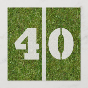 40° aniversario de la invitación a la fiesta de fú