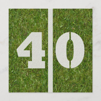 40° aniversario de la invitación a la fiesta de fú