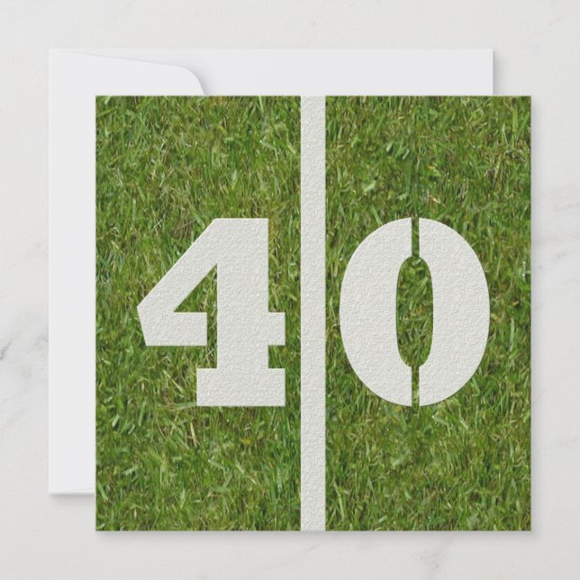 40° aniversario de la invitación a la fiesta de fú (Anverso)