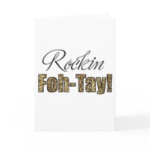 40 Aniversario o Gracias Tarjeta Rockin' Foh-Tay!