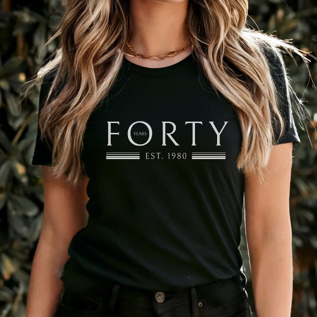 40 años de la camiseta de cumpleaños (Forty Years 40th Birthday Shirt
)