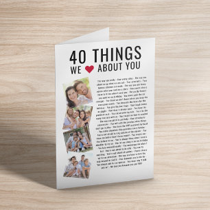 40 cosas que amamos de ti   40.ª tarjeta de cumple