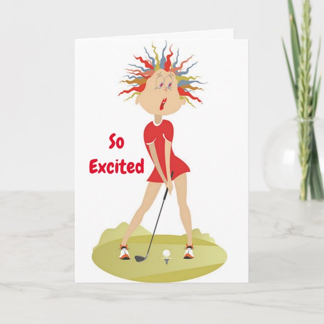 **40° CUMPLEAÑOS HUMOR PARA GOLFER** Tarjeta (Anverso)