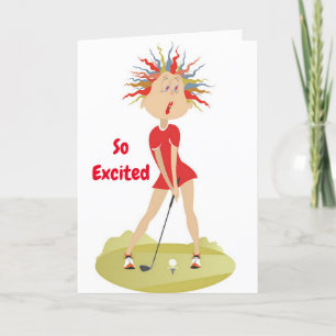 **40° CUMPLEAÑOS HUMOR PARA GOLFER** Tarjeta