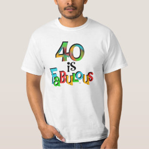 40 es fabulosas camisetas y regalos de cumpleaños