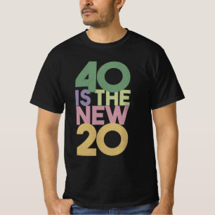 40 es la nueva camiseta esencial de 20 a 40 años