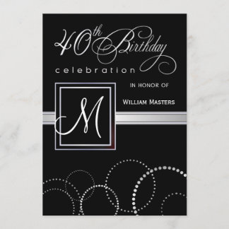 40 invitaciones a fiestas de cumpleaños - con mono